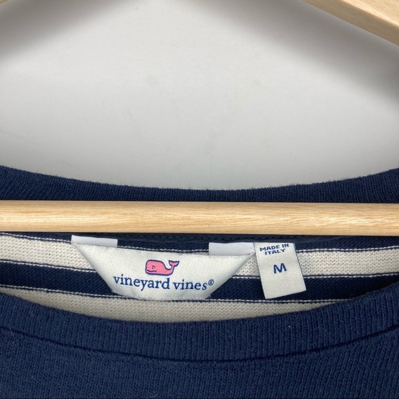 Vineyard vines striped ruffle shirt dress medium - Picture 2 of 7